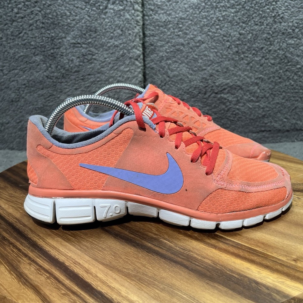 Nike Free 7.0 Running Shoes Women's 10 Pink Blue Athletic Sneakers 396044-641